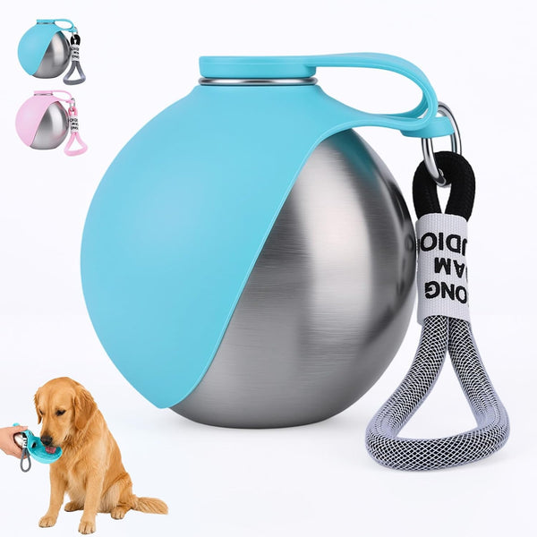 Portable Dog Water Bottle with Bowl